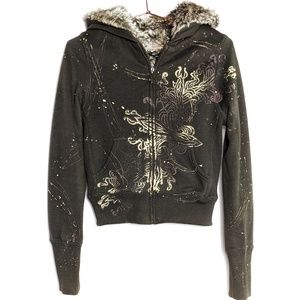 Miss Me • Reversible Fur Hoodie Jacket